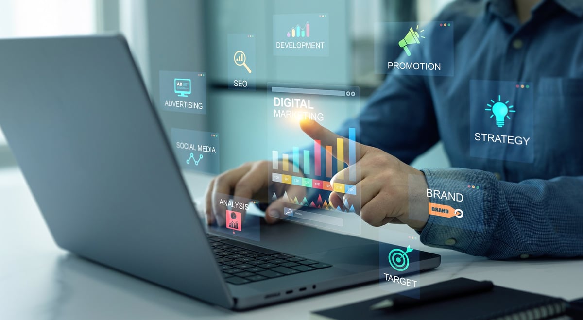 Digital marketing development and goals strategy